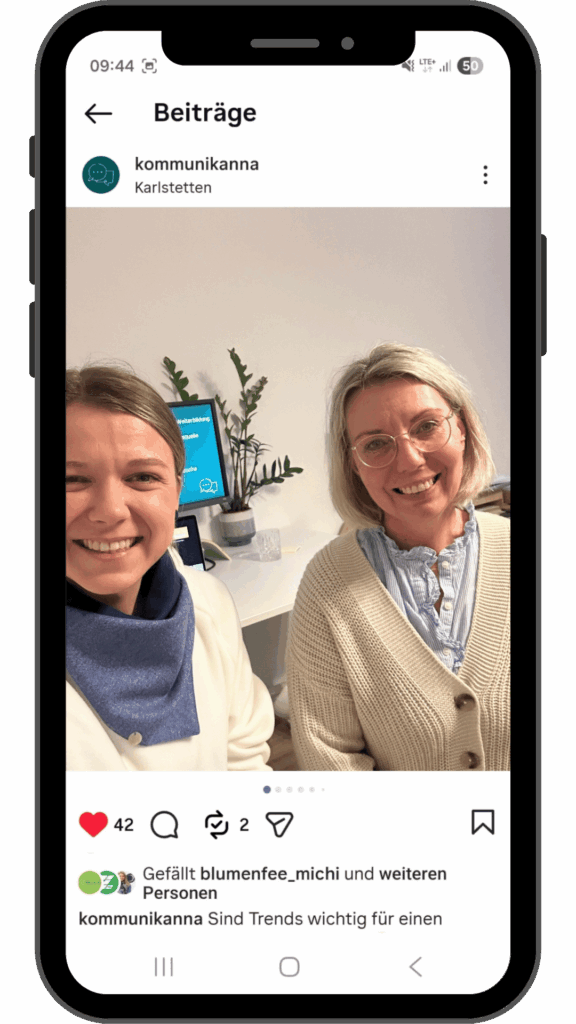 Doris Gotthart bei einem Social Media Workshop mit KOMMUNIKanna